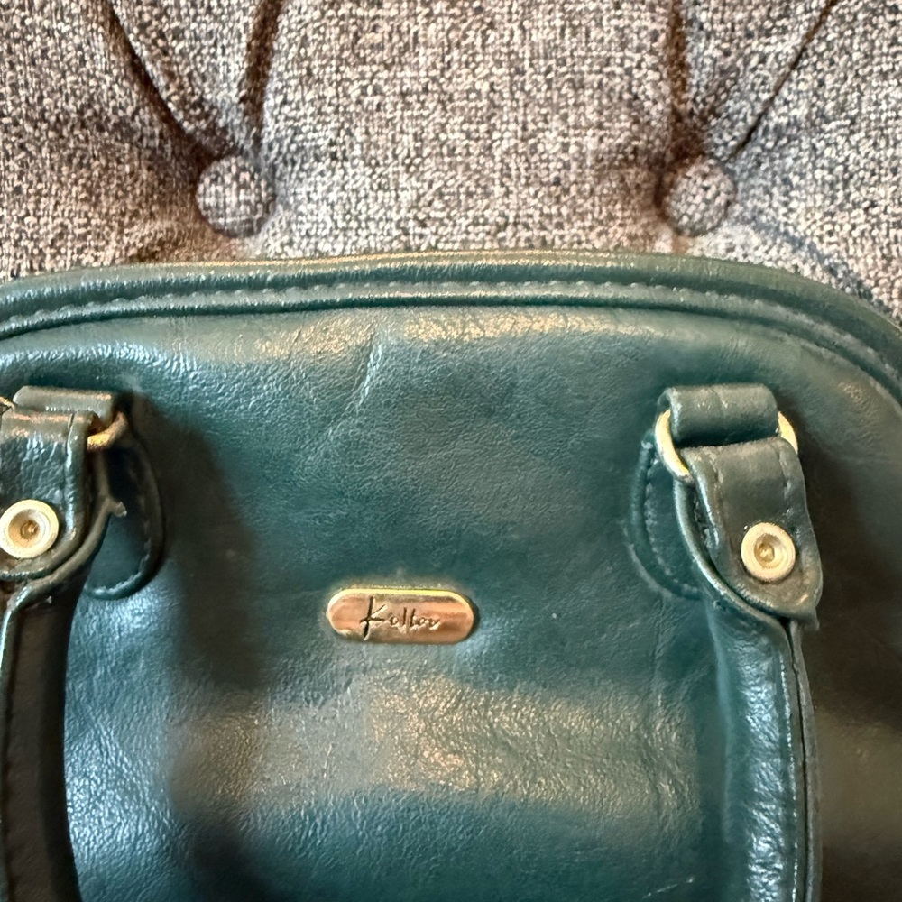 Koltov green leather vintage Crossbody handbag - Picture 6 of 11